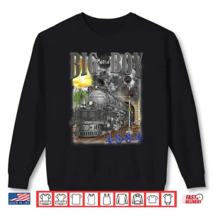 Sweatshirt Big Boy 4014 Steam Locomotive Vintage Railroad Train Engine Shirt