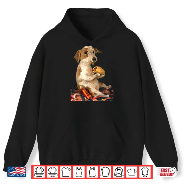 Hoodie Dog Chill with Taco Vintage Shirt