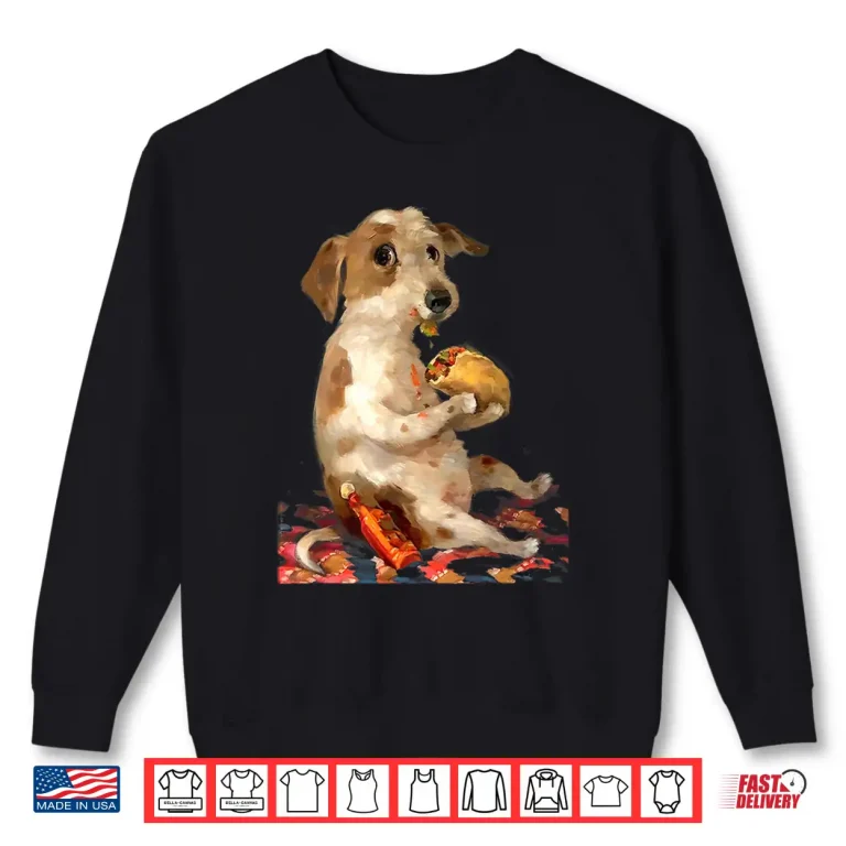 Sweatshirt Dog Chill with Taco Vintage Shirt