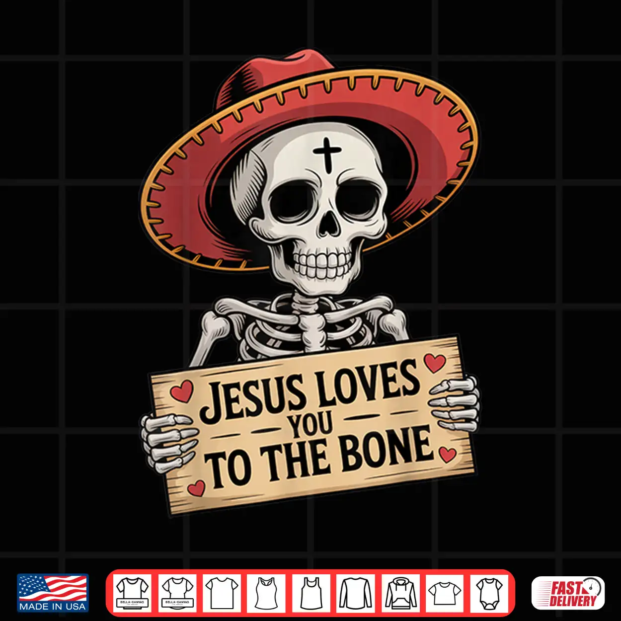 Jesus Loves You To The Bone Skeleton Humor Halloween Vibe Shirt Jesus Loves You To The Bone Skeleton Humor Halloween Vibe Shirt