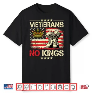 Veterans No Kings Military Protest Shirt