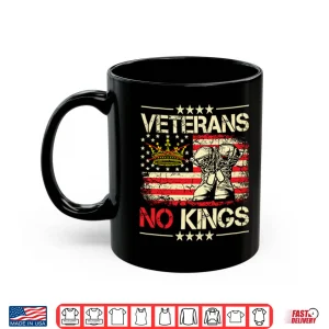Mug Veterans No Kings Military Protest Shirt 1