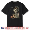 Cute Skeleton Knitting Crochet Yarn Halloween Shirt