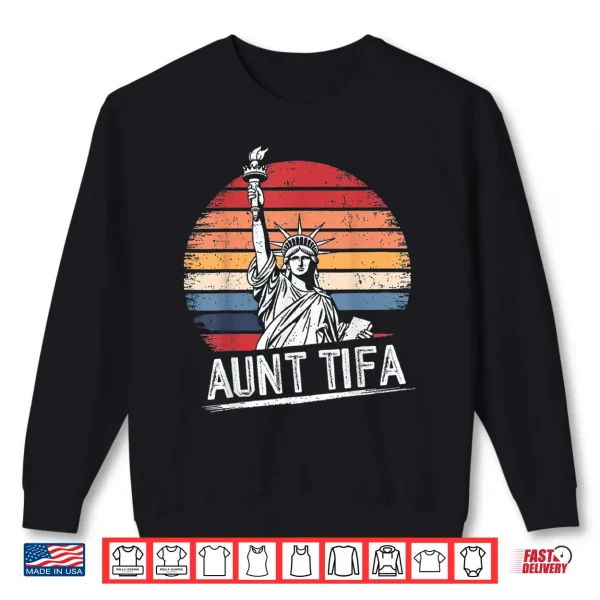 Sweatshirt Aunt Tifa Meme Retro Vintage Shirt