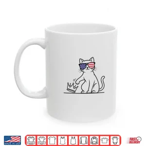 Mug Cat No Kings in America Patriotic Cat Lady Democracy Shirt