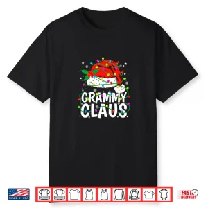 Grammy Claus Christmas Lights Pajama Family Matching Shirt
