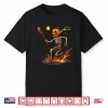 Pumpkin Head Skeleton Lacrosse Halloween Shirt