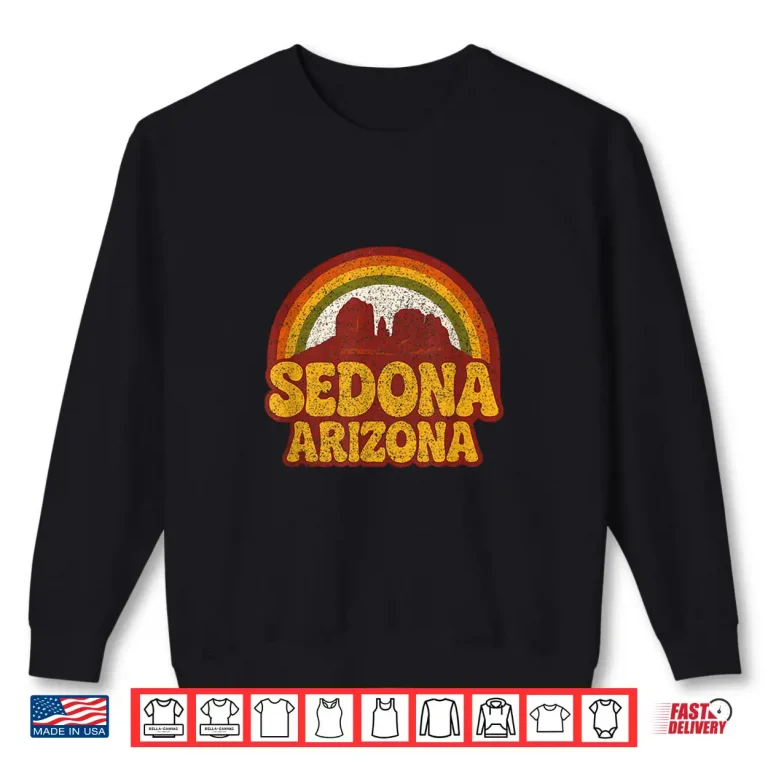 Sweatshirt Sedona Arizona Retro Vintage Souvenir Hiking Mountains Shirt