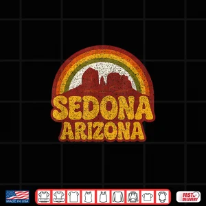 Design Sedona Arizona Retro Vintage Souvenir Hiking Mountains Shirt