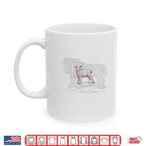 The Lion And The Lamb Sketch Shirt 3 Mug The Lion and The Lamb Sketch Shirt