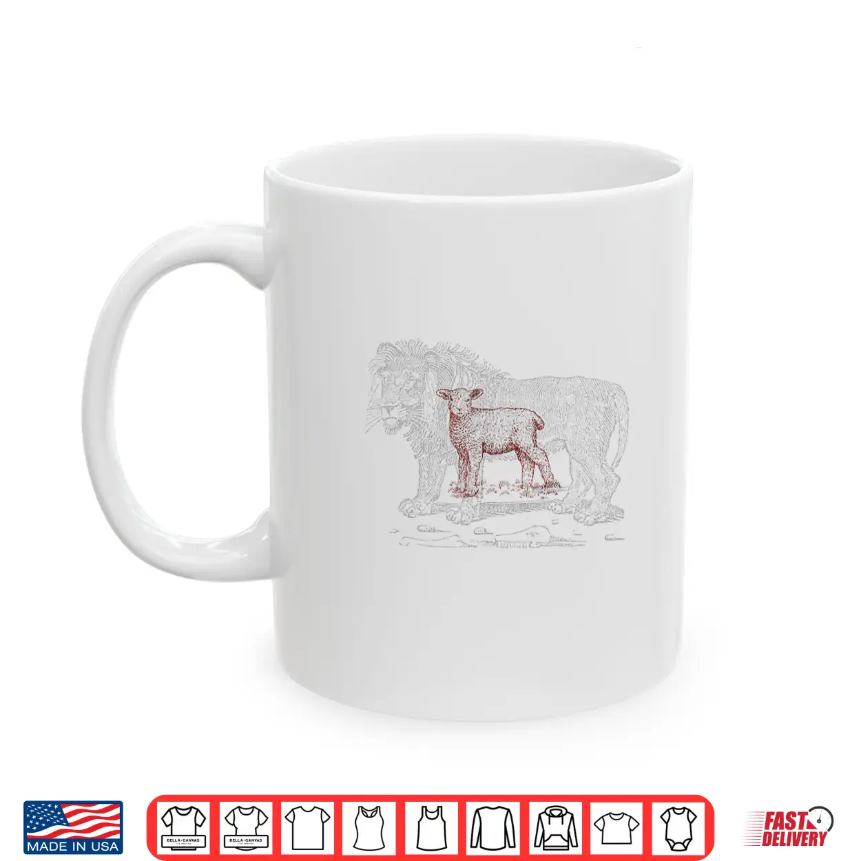 The Lion And The Lamb Sketch Shirt The Lion And The Lamb Sketch Shirt