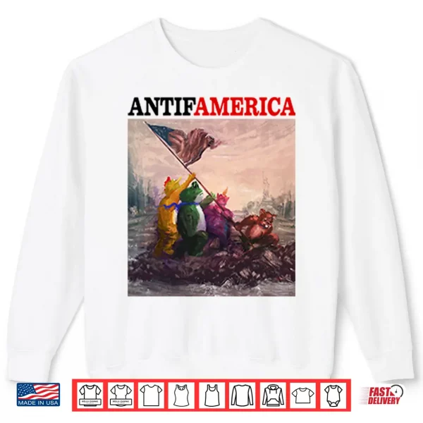 Sweatshirt Antifamerica Portland Frog Shirt