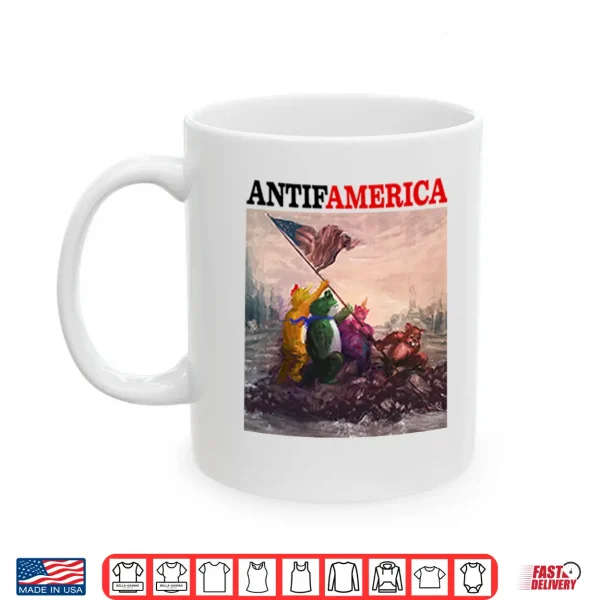 Mug Antifamerica Portland Frog Shirt