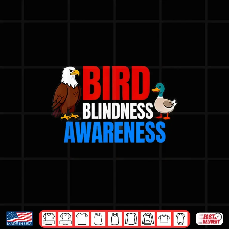 Design Bird Blindness Awareness Animal Lovers Shirt