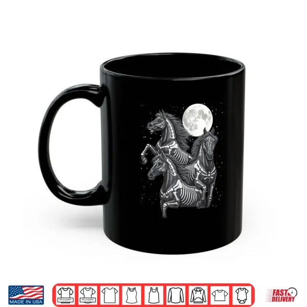 Three Horse Moon Día De Los Muertos Skeleton Horse Shirt 3 Mug Three Horse Moon Dia de Los Muertos Skeleton Horse Shirt