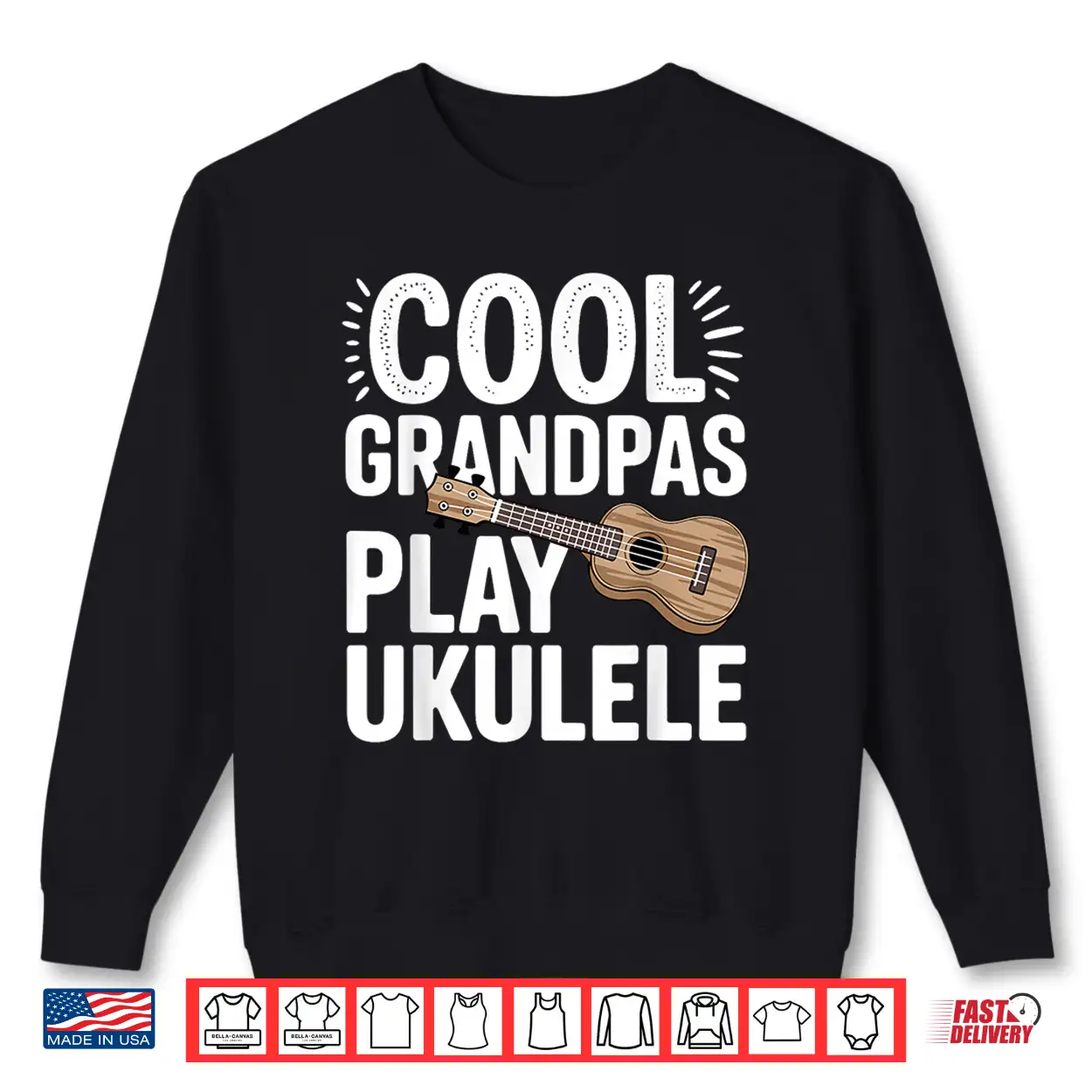 Cool Ukulele Art For Grandpa Men Music Lover Ukulele Player Shirt Cool Ukulele Art For Grandpa Men Music Lover Ukulele Player Shirt