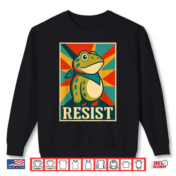 Sweatshirt Frog Resist Portland Frog Protest Portland Frog Vintage Shirt