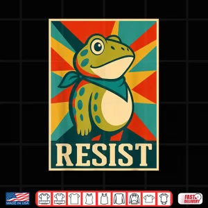Design Frog Resist Portland Frog Protest Portland Frog Vintage Shirt