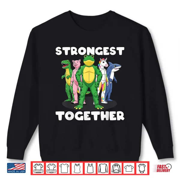 Strongest Together Portland Frog Costume Activist Group Frog Shirt 2 Sweatshirt Strongest Together Portland Frog Costume Activist Group Frog Shirt