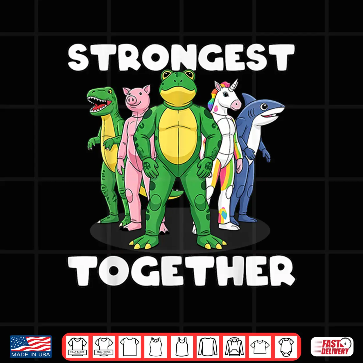 Strongest Together Portland Frog Costume Activist Group Frog Shirt Strongest Together Portland Frog Costume Activist Group Frog Shirt