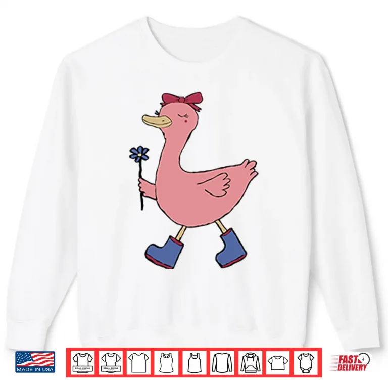 Sweatshirt Pink Duck Funny Shirt