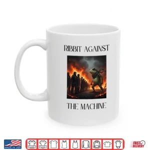 Mug Portland Frog Protest Ribbit Against The Machine Shirt
