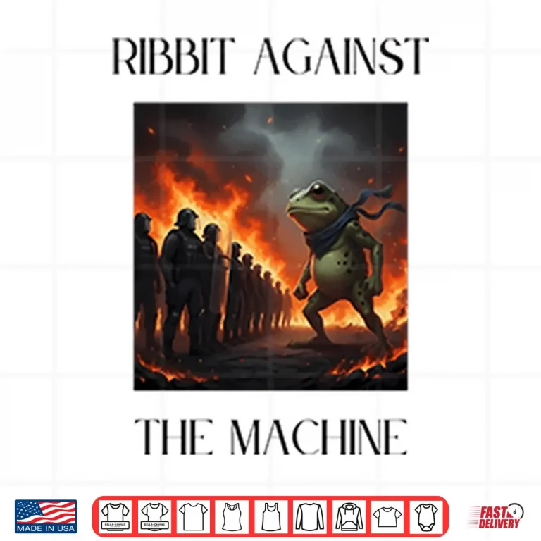 Design Portland Frog Protest Ribbit Against The Machine Shirt