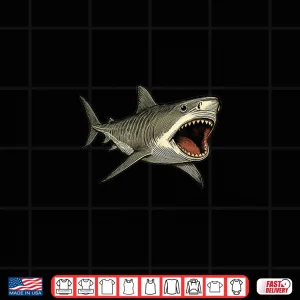 Design Tiger Shark with Open Mouth Ocean Shirt