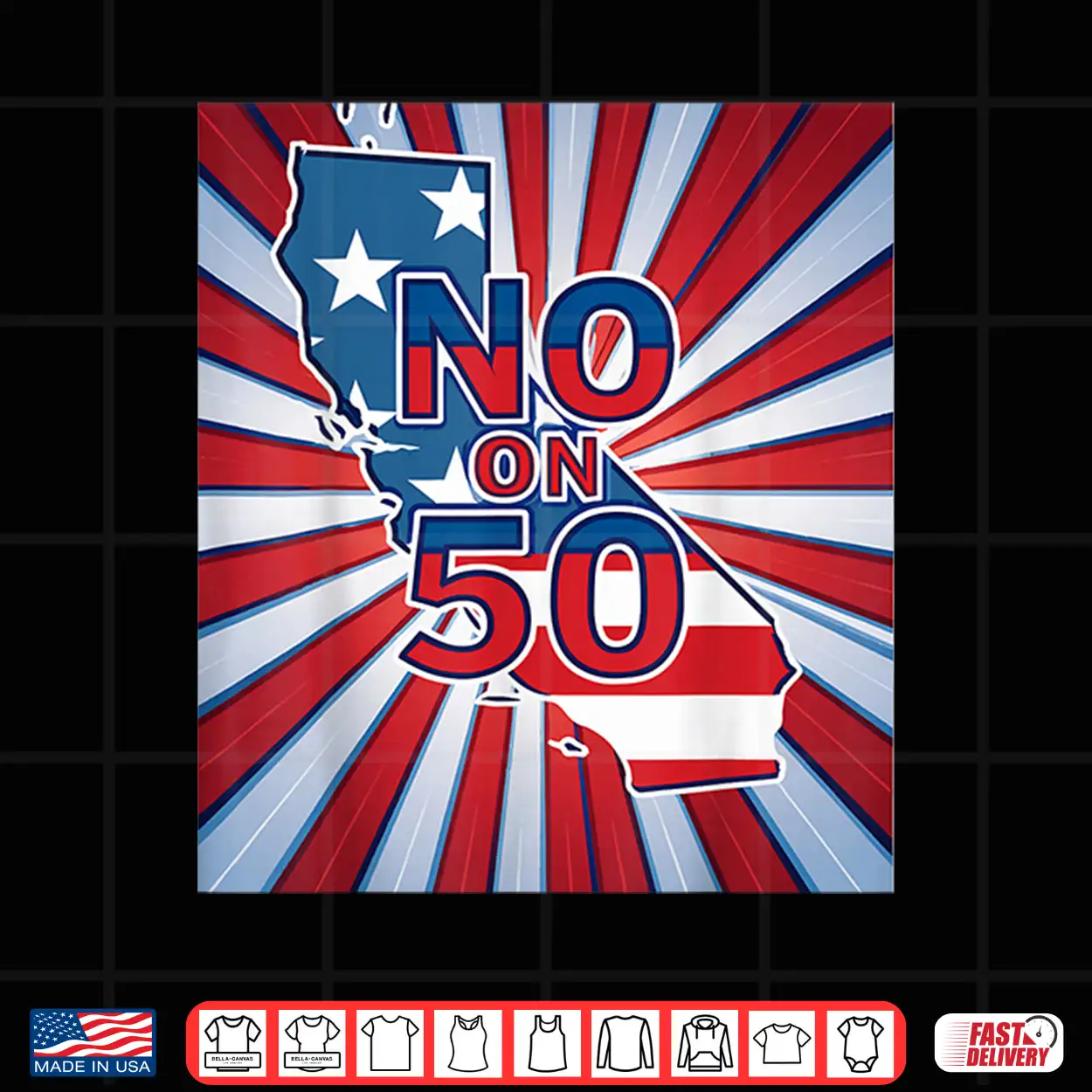 No On 50 California Election Proposition Shirt No On 50 California Election Proposition Shirt