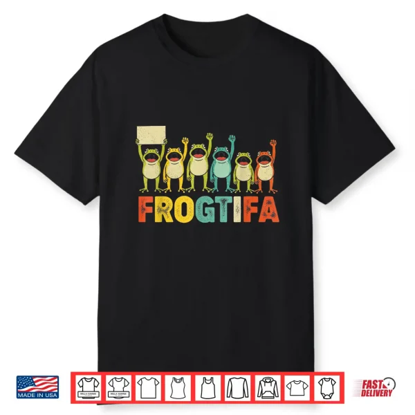 Ribbit Against The Machine Funny Portland Frog Resist Shirt