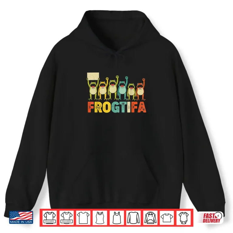 Hoodie Ribbit Against The Machine Funny Portland Frog Resist Shirt 3