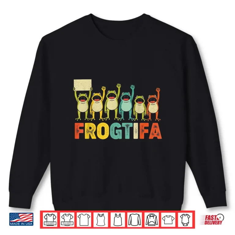 Sweatshirt Ribbit Against The Machine Funny Portland Frog Resist Shirt 3