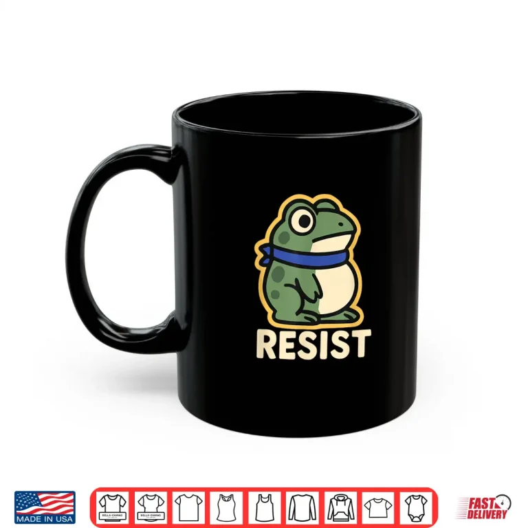 Mug Cute Portland Frog Resist Shirt