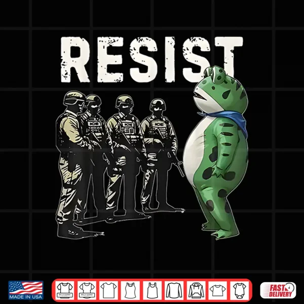 Design Frogs Resist Portland Frog Protest Shirt