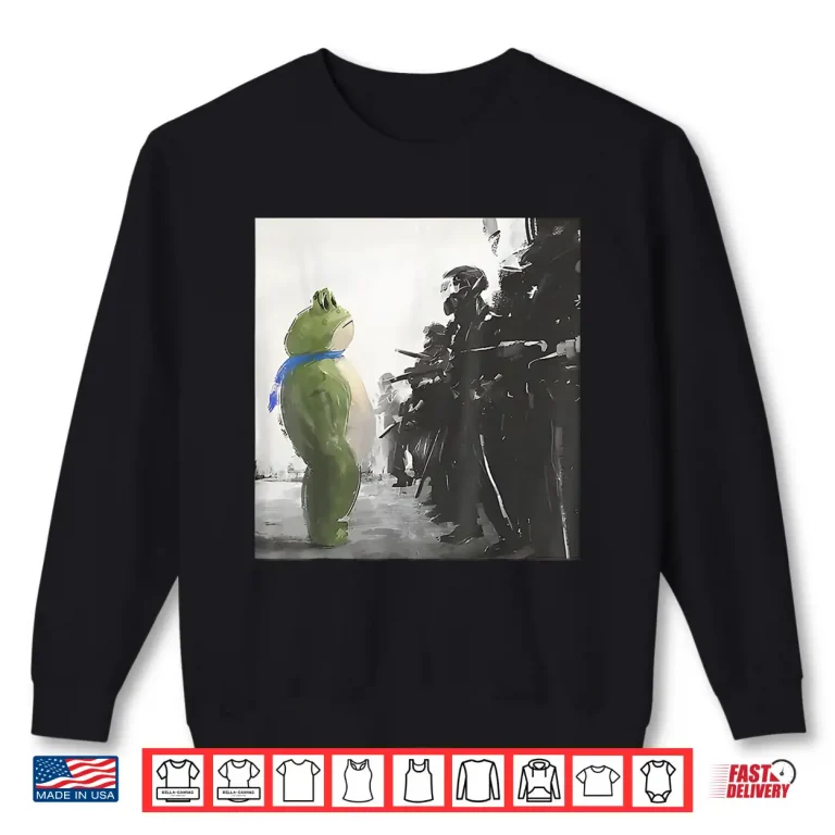 Sweatshirt Portland Frog Meme Retro Vintage Style Gift Shirt