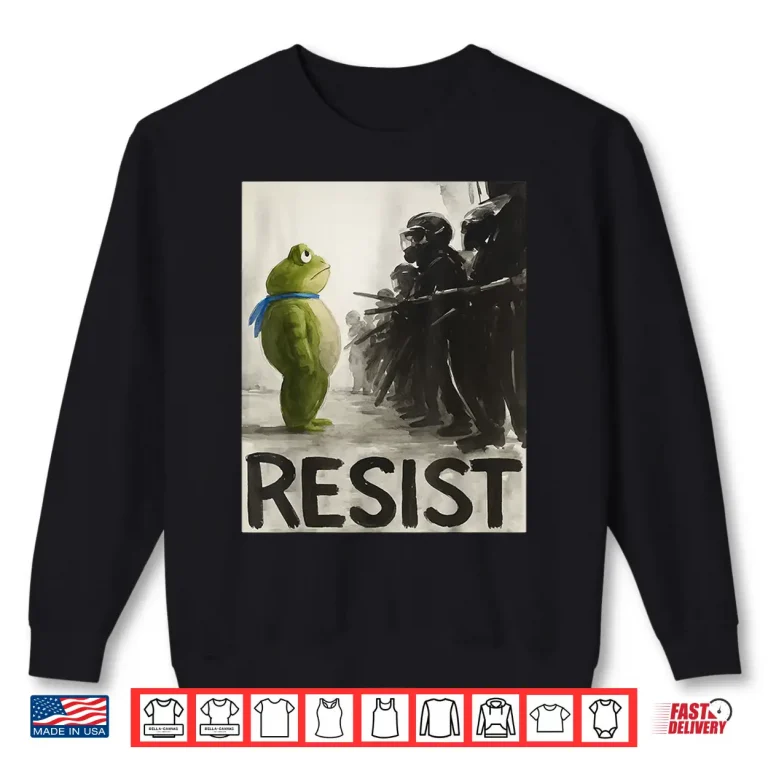 Sweatshirt Portland Frog Protest Retro Vintage Shirt