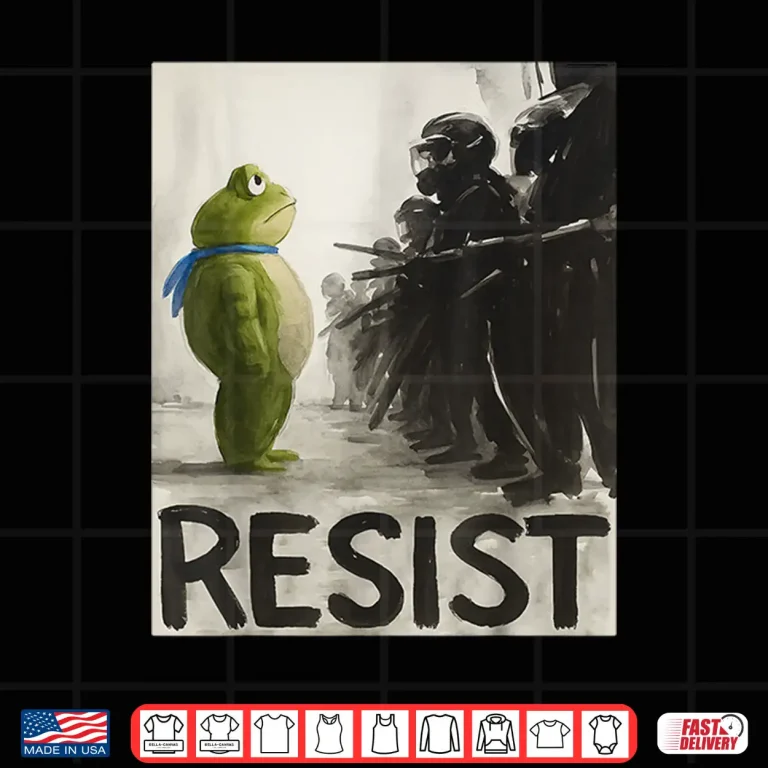 Design Portland Frog Protest Retro Vintage Shirt