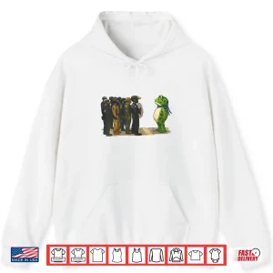 Hoodie Portland Frog Shirt Meme Retro Vintage Style Shirt