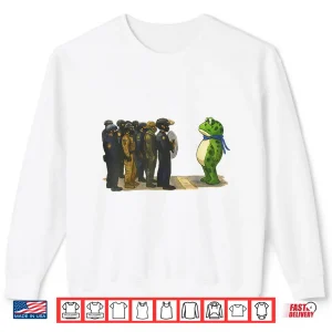 Sweatshirt Portland Frog Shirt Meme Retro Vintage Style Shirt