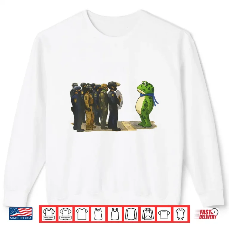 Sweatshirt Portland Frog Shirt Meme Retro Vintage Style Shirt