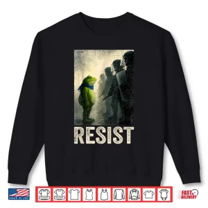 Sweatshirt Sad Resist Frog Portland Frog Protest Shirt