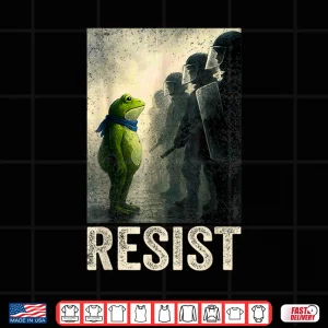 Design Sad Resist Frog Portland Frog Protest Shirt