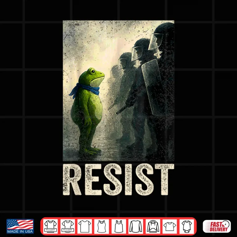 Design Sad Resist Frog Portland Frog Protest Shirt