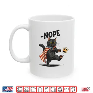 Mug Black Cat No Kings October 18 No Kings Day Shirt