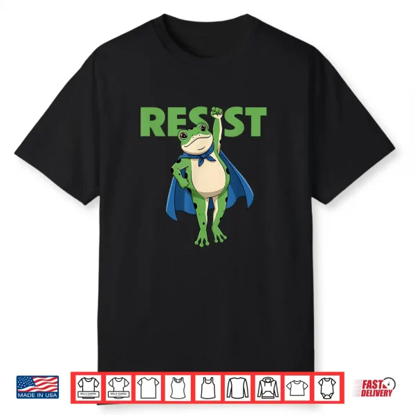 Resist Portland 2025 Frog Empower Justice Equality Art Shirt