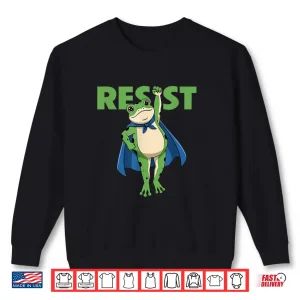 Sweatshirt Resist Portland 2025 Frog Empower Justice Equality Art Shirt