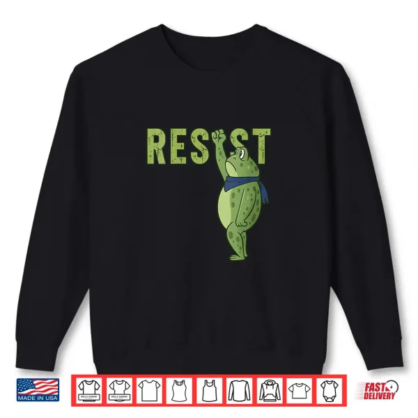 Frog Resist Portland Frog Protest Activist Shirt 2 Sweatshirt Frog Resist Portland Frog Protest Activist Shirt