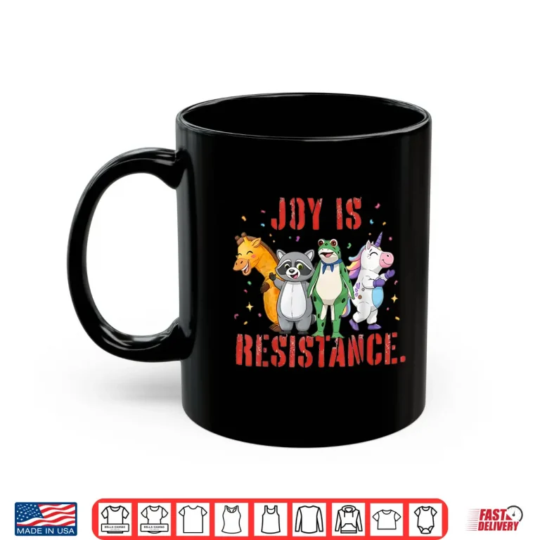 Mug Joy is Resistance Portland Frog Protest Shirt