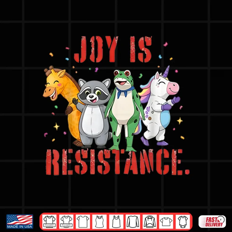 Design Joy is Resistance Portland Frog Protest Shirt
