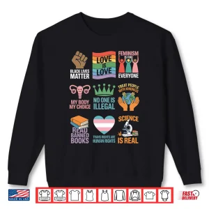Sweatshirt No King Resist Protest Gay Rights Science Real Black Lives Shirt